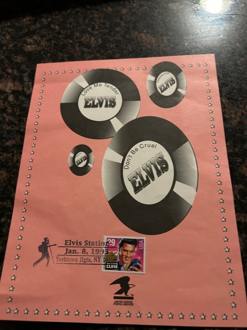 ELVIS STATION USPS Collectible vintage poster commemorative stamp